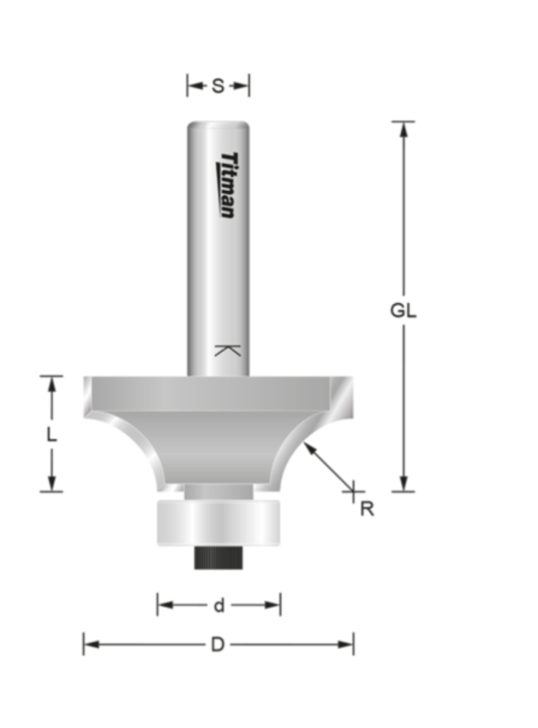 Titman ROCB3 x 1/2